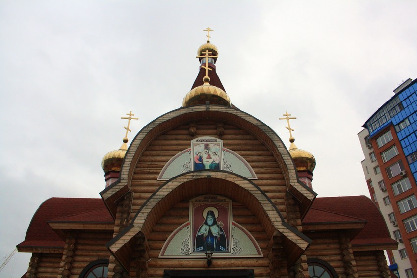 Церковь Митрофана Воронежского на Октябрьском спуске, Самара (Самара, город, Самарская область). фасады, Фрагмент западного фасада