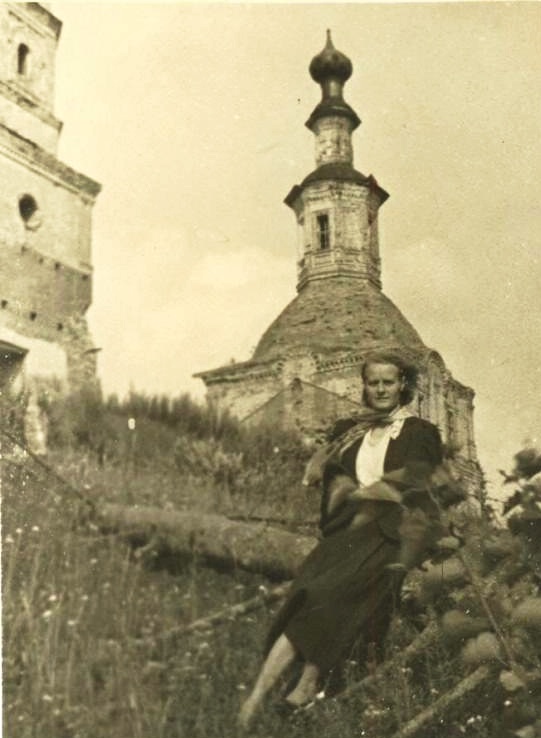 Церковь Воскресения Христова, Подгорново (Междуреченский район, Вологодская область). архивная фотография, Фото 1960-х гг. (автор Шорохов Герман Константинович). Госкаталог № 13439276. Междуреченский художественно-краеведческий музей