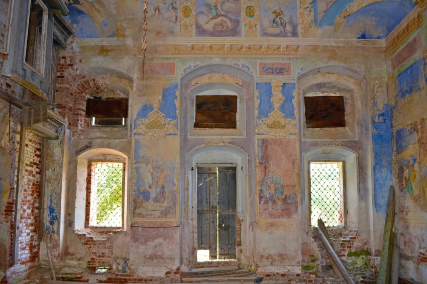 Церковь Казанской иконы Божией Матери, Русское-Кошево, урочище (Краснохолмский район, Тверская область). интерьер и убранство, Южная сторона четверика основного объема
