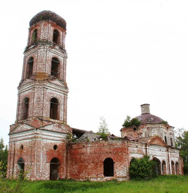 Церковь Казанской иконы Божией Матери, Русское-Кошево, урочище (Краснохолмский район, Тверская область). фасады