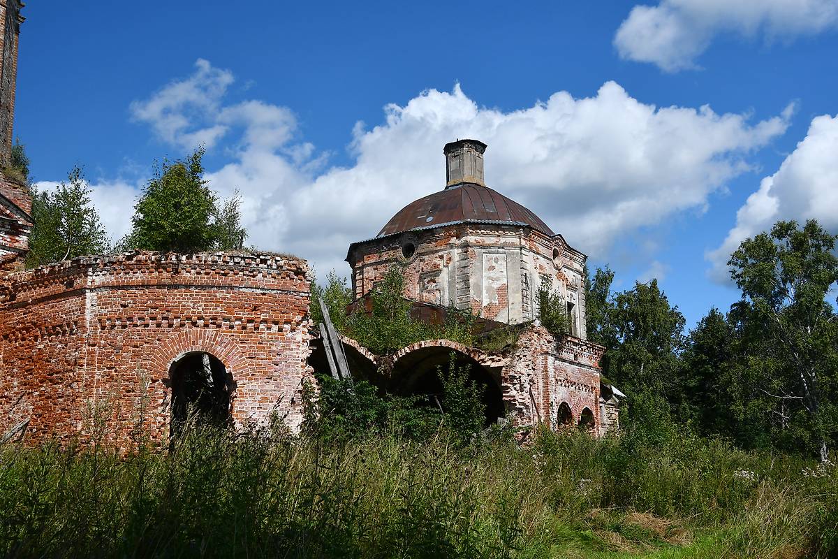 фасады. Церковь Казанской иконы Божией Матери, Русское-Кошево, урочище (Краснохолмский район, Тверская область)