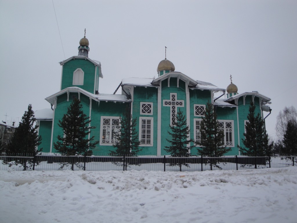 Исакогорка. Церковь Сергия Радонежского. фасады, Вид с южной стороны