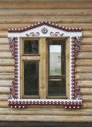 Церковь Казанской иконы Божией Матери, Оформление окна апсиды церкви<br>, Карабаян, Тюлячинский район, Республика Татарстан