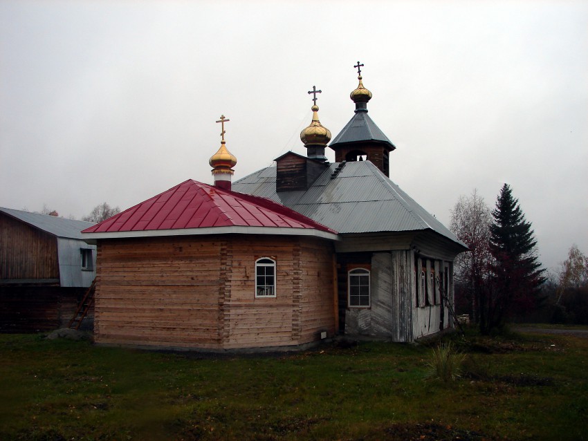 Церковь Петра и Павла, Арамашка (Режевской район (Режевской ГО), Свердловская область). общий вид в ландшафте