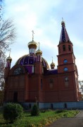 Кафедральный собор Георгия Победоносца, Вид с юга, от крыльца здания Епархиального управления<br>, Кинель, Кинель, город, Самарская область