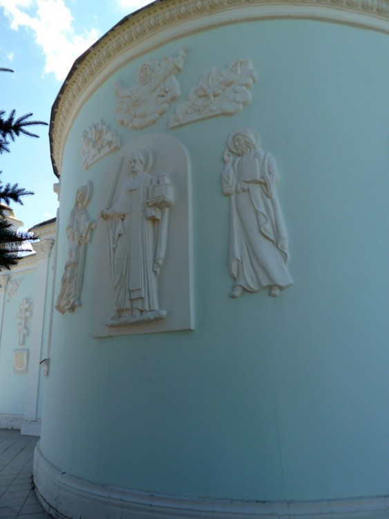 Смышляевка. Церковь Николая Чудотворца (новая). архитектурные детали, деталь восточного фасада