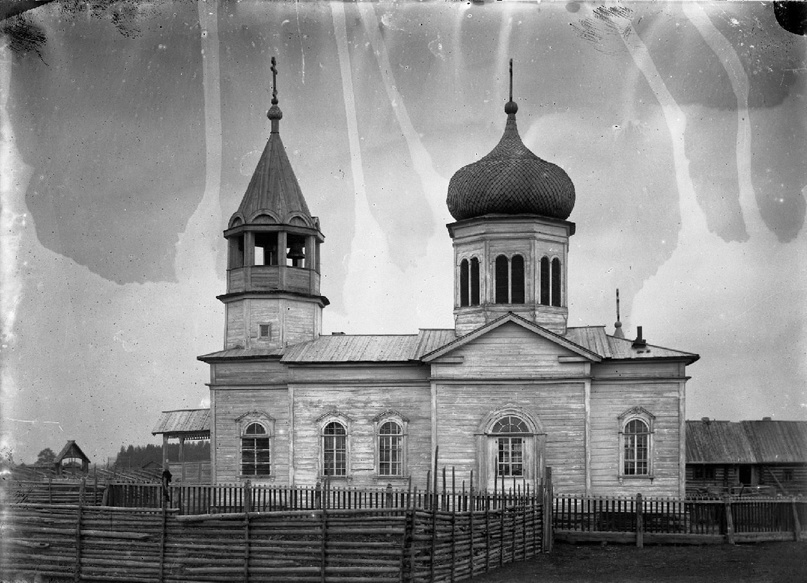Лижма. Церковь Троицы Живоначальной. архивная фотография