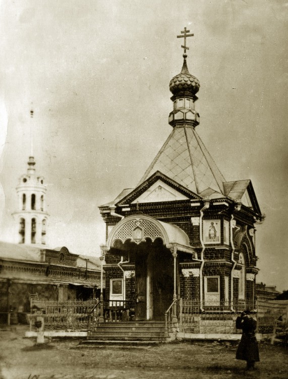 Шуя. Часовня Александра Невского в память Александра II. архивная фотография, Фото 1890-х гг.
