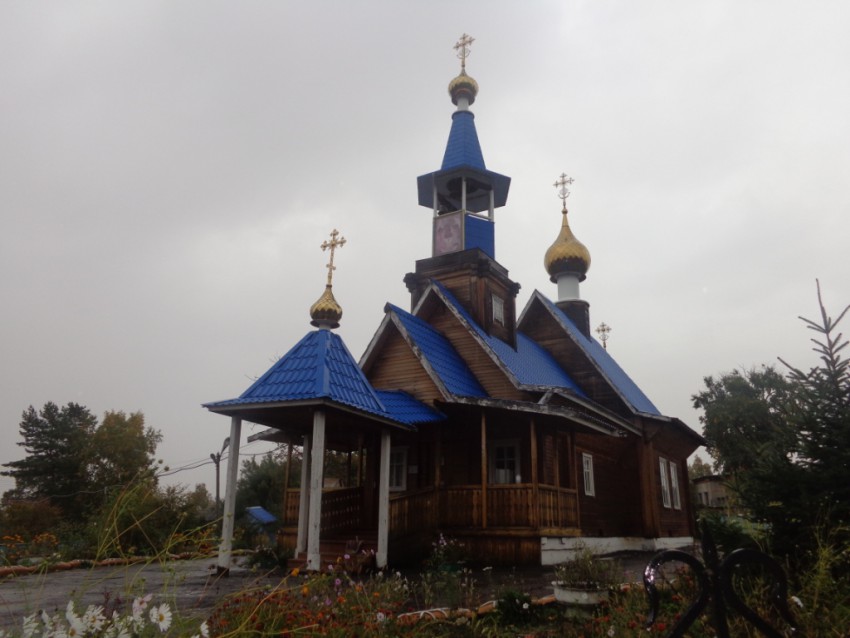 Церковь Троицы Живоначальной, Троицкое (Нанайский район, Хабаровский край). общий вид в ландшафте
