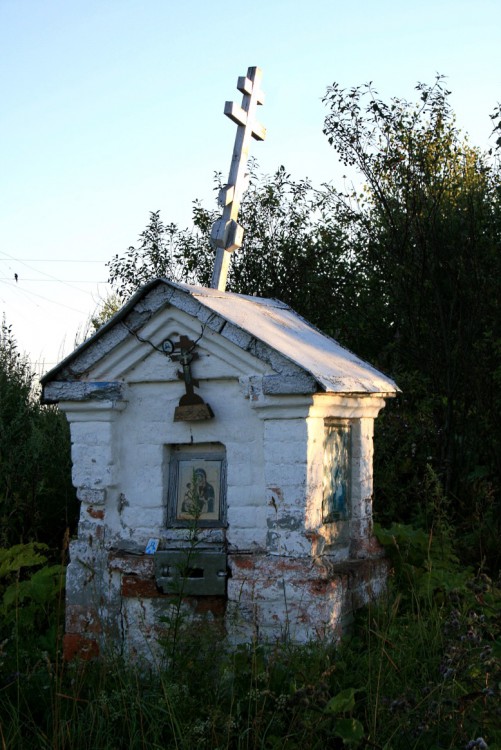 Часовенный столб, Чернолесская пустынь (Бор, ГО, Нижегородская область). фасады, Придорожная часовня на повороте к Преображенской церкви