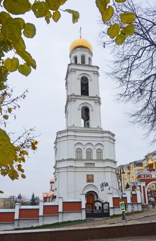 Самара. Иверский женский монастырь. Церковь Николая Чудотворца в колокольне (воссозданная). фасады