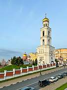 Самара. Иверский женский монастырь. Церковь Николая Чудотворца в колокольне (новая)