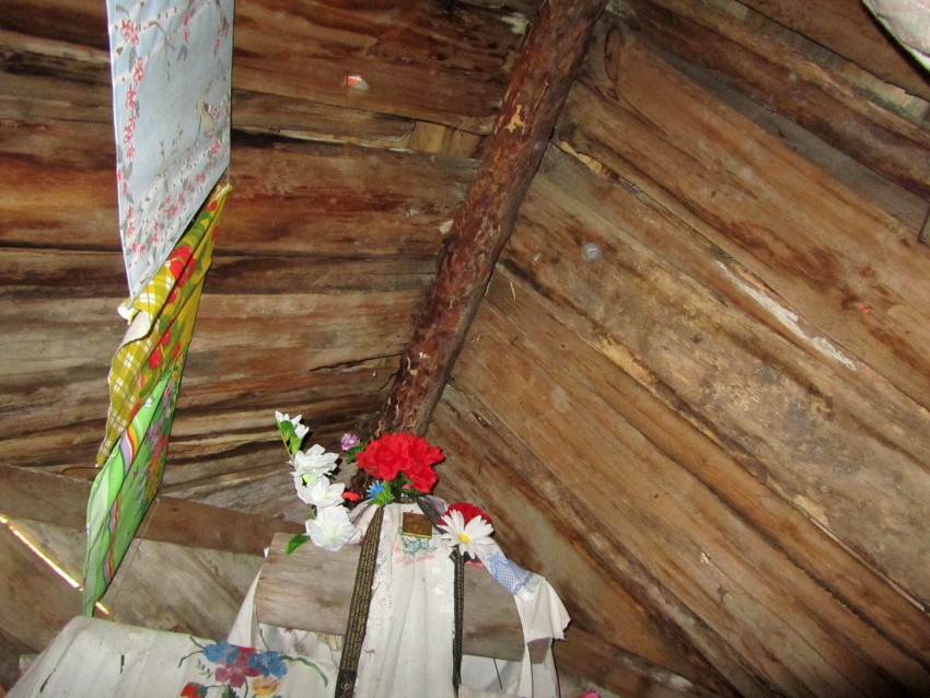 Часовня Николая Чудотворца, Пелусозеро (Пудожский район, Республика Карелия). интерьер и убранство, кровля изнутри