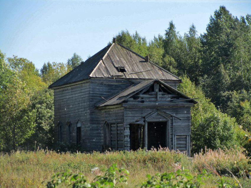 Церковь Георгия Победоносца, Кузнецовская, урочище (Салмозеро) (Пудожский район, Республика Карелия). фасады, вид с северо-запада