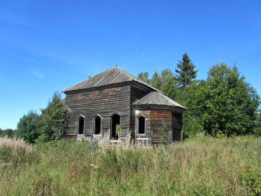 Кузнецовская, урочище (Салмозеро). Церковь Георгия Победоносца. фасады, южный фасад