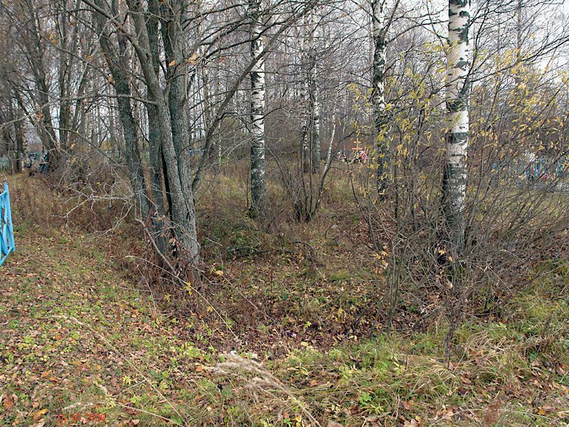 Николая Чудотворца церковь, Никольский погост (Кашинский городской округ, Тверская область). дополнительная информация, Яма от фундамента