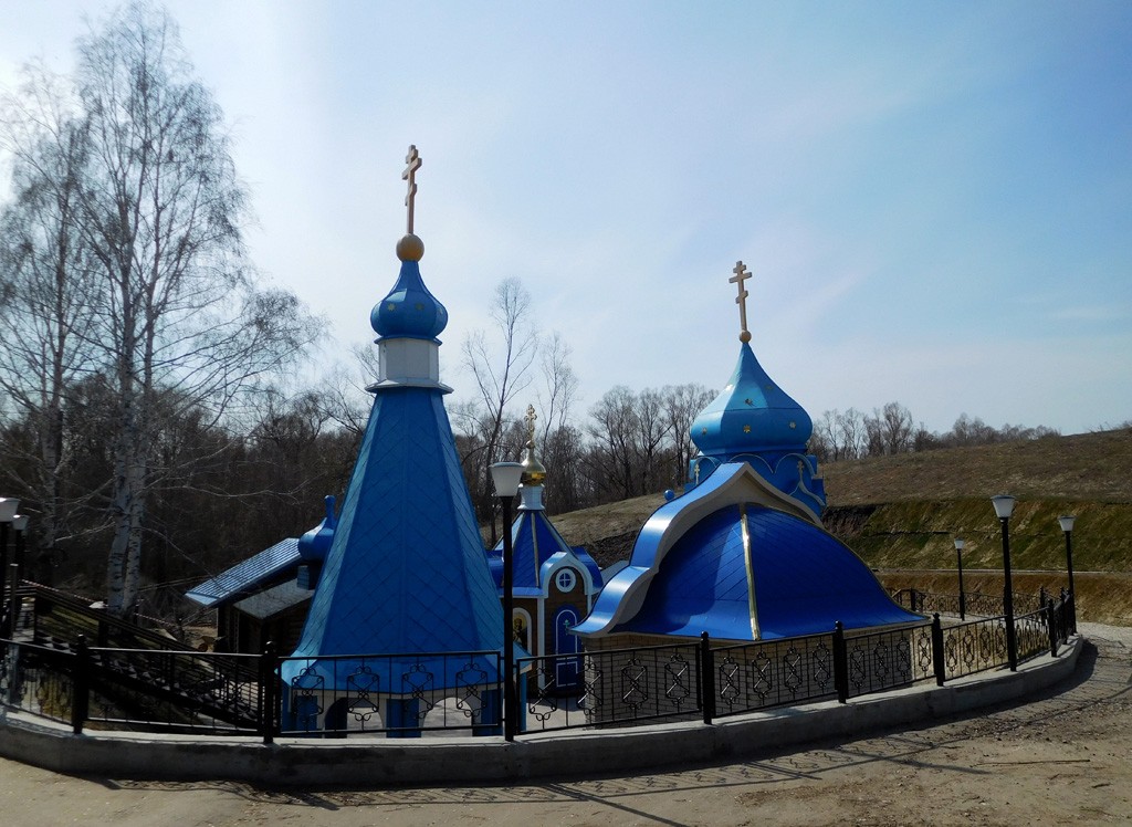 Троицкий женский монастырь. Часовня Казанской иконы Божией Матери, Ташла (Ставропольский район, Самарская область). фасады, Святой источник после реконструкции, проведенной в 2017 г. к 100-летию явления иконы Божией Матери 
