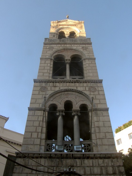 Церковь Троицы Живоначальной, Афины (Αθήνα) (Аттика (Ἀττική), Греция). архитектурные детали, Колокольня церкви