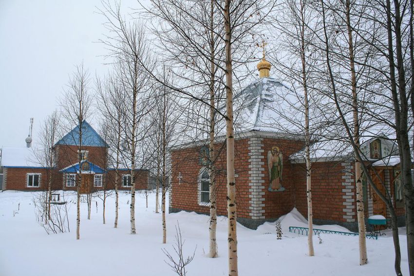 Печорский Богородицкий Скоропослушнический женский монастырь, Печора (Печора, город, Республика Коми). общий вид в ландшафте