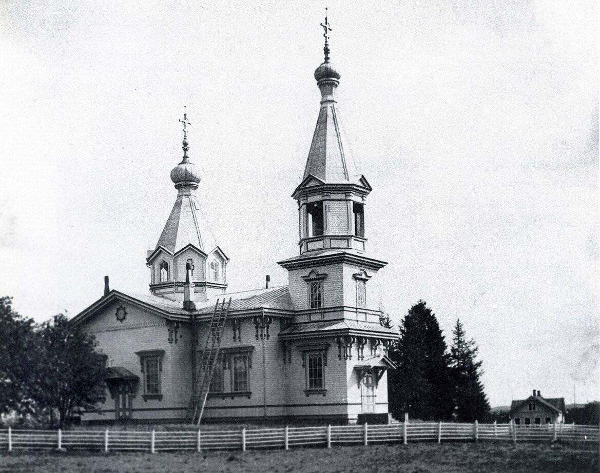 Церковь Николая Чудотворца, Корписелька (Суоярвский район, Республика Карелия). архивная фотография, Старинное финское фото