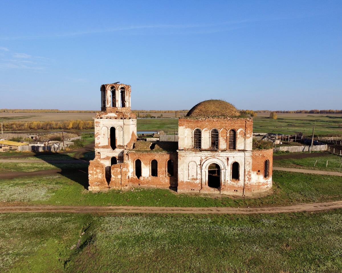 Церковь Михаила Архангела, Горшково (Шумихинский район, Курганская область). фасады, Южный фасад