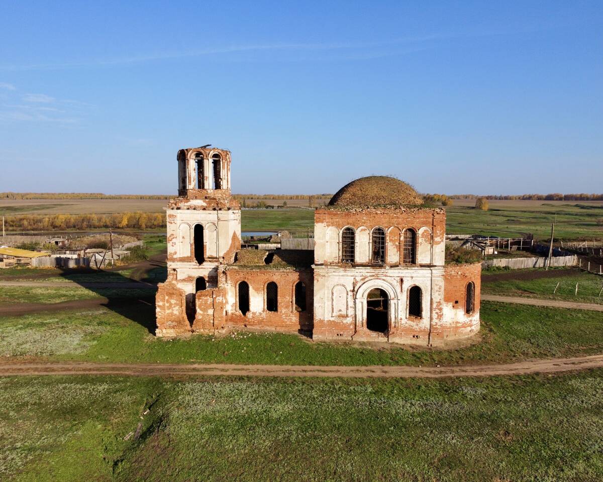 Горшково. Церковь Михаила Архангела. фасады, Южный фасад