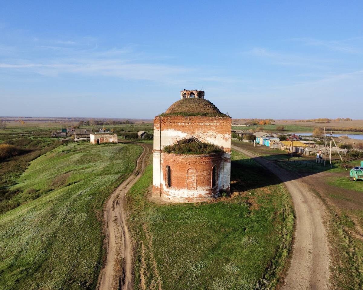 Церковь Михаила Архангела, Горшково (Шумихинский район, Курганская область). фасады, Вид с востока