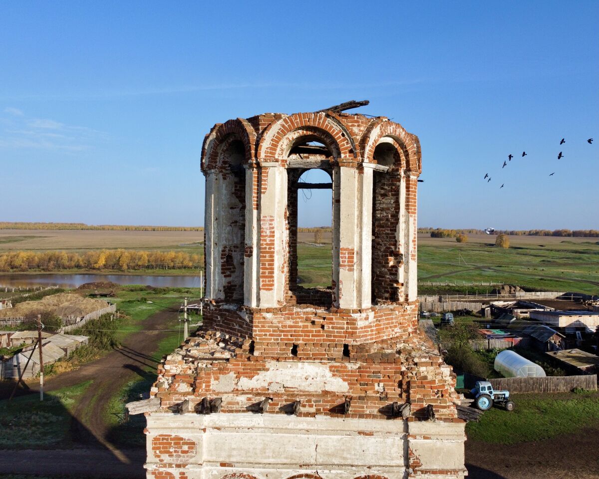 Церковь Михаила Архангела, Горшково (Шумихинский район, Курганская область). архитектурные детали, Ярус звона колокольни