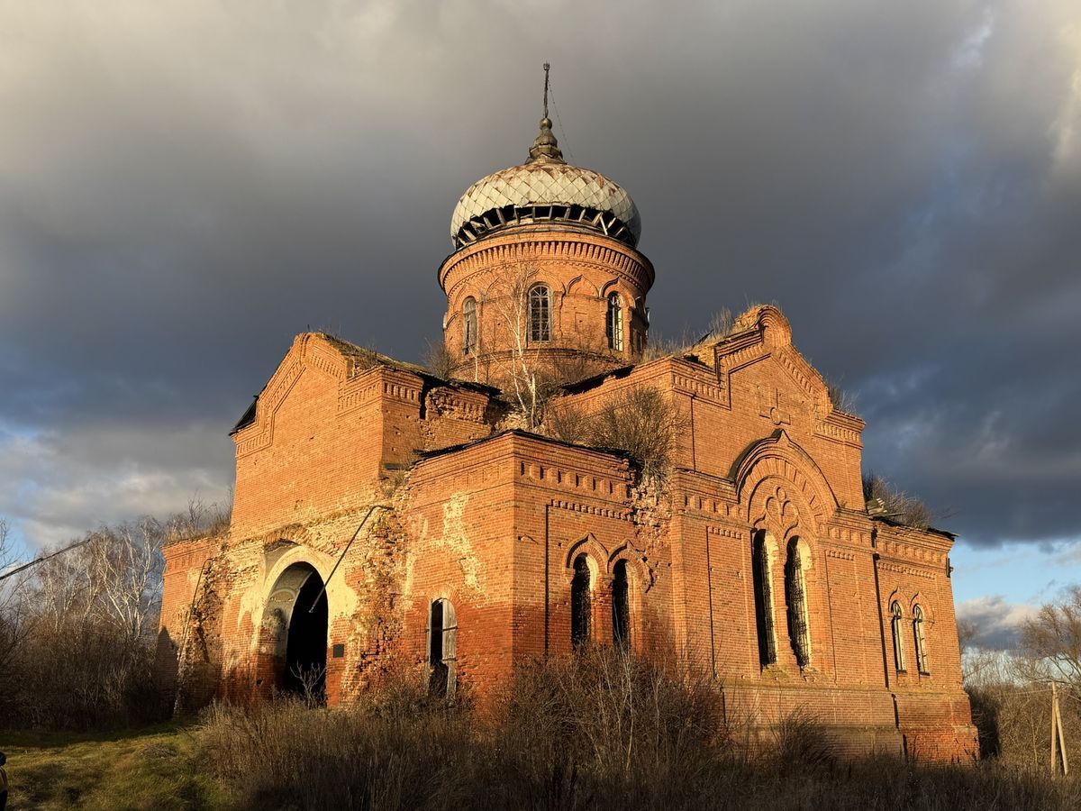 Церковь Казанской иконы Божией Матери, Первомайское (Инзенский район, Ульяновская область). фасады, Вид с юго-запада