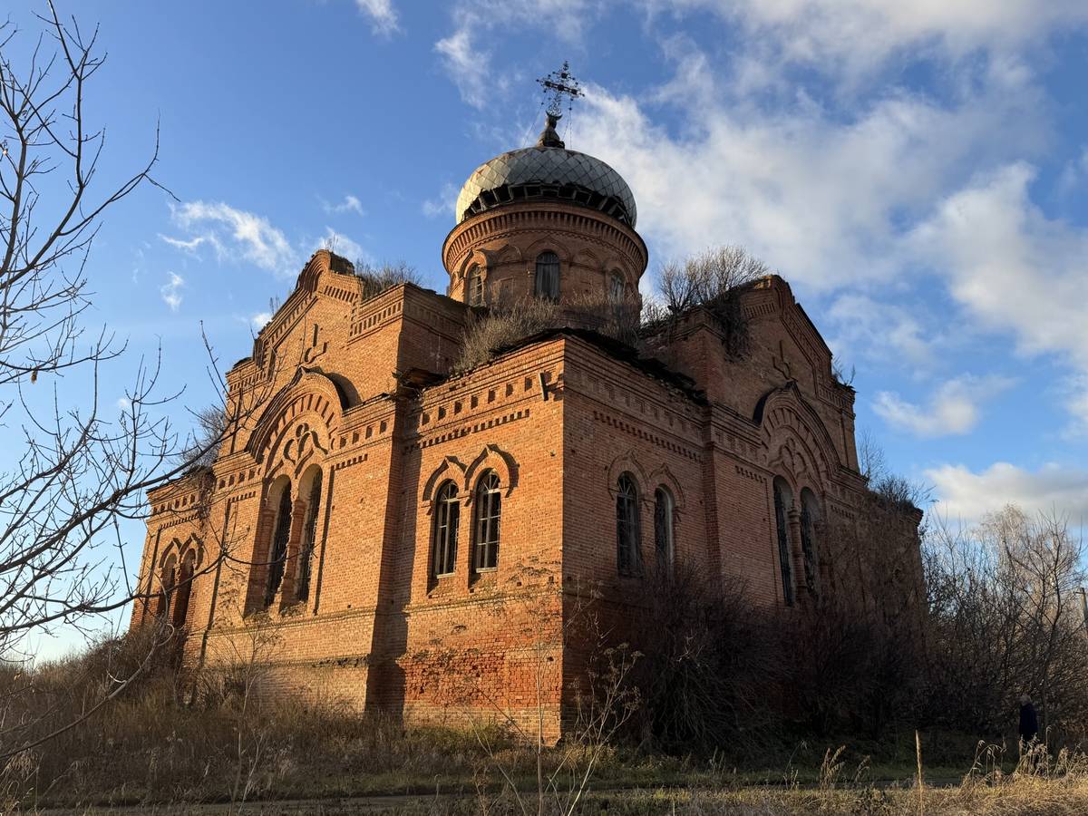 Церковь Казанской иконы Божией Матери, Первомайское (Инзенский район, Ульяновская область). фасады, Вид с юго-востока
