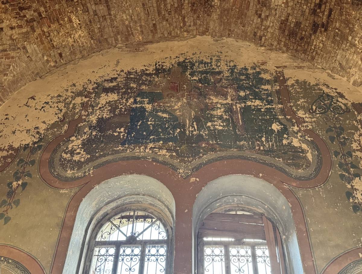 Церковь Казанской иконы Божией Матери, Первомайское (Инзенский район, Ульяновская область). интерьер и убранство, Роспись в северной части церкви