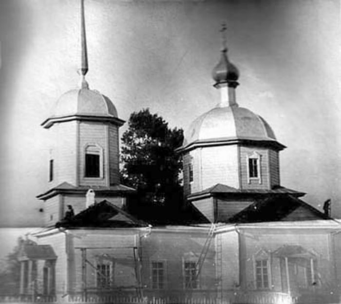 Церковь Михаила Архангела (старая), Кевдо-Вершина (Архангельское) (Белинский район, Пензенская область). архивная фотография, Фото нач. 20 в. Источник: inpenza.ru/belinsky/kevdo-vershina.php