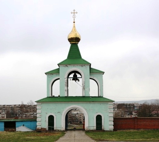 Часовня Воскресения Христова, Ванино (Ванинский район, Хабаровский край). общий вид в ландшафте