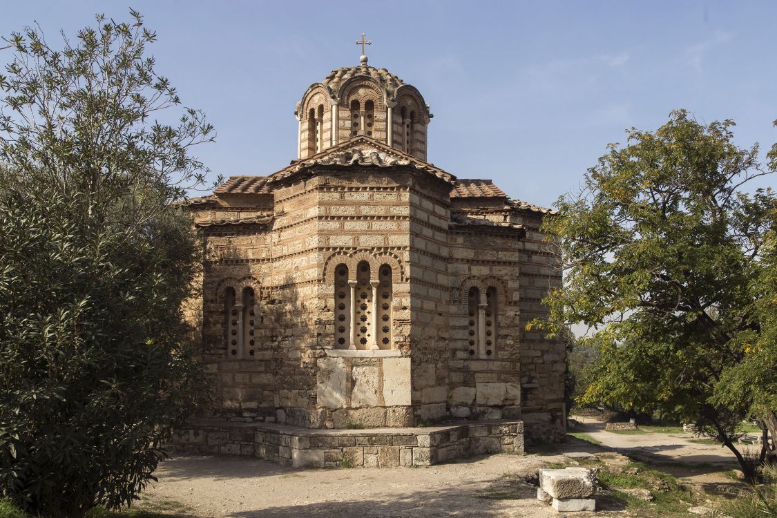 Церковь Двенадцати апостолов (Агии Апостоли Солаки), Афины (Αθήνα) (Аттика (Ἀττική), Греция). фасады, восточный фасад