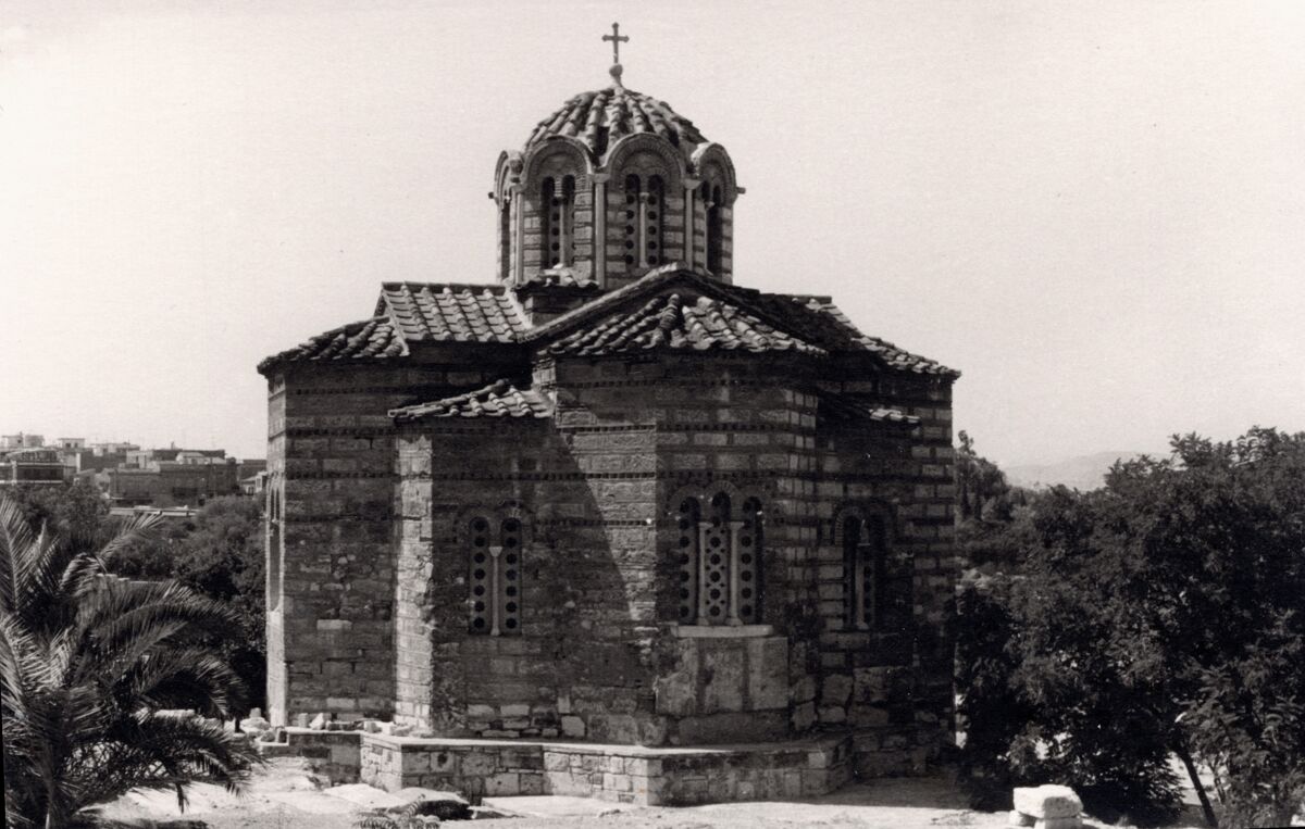 Церковь Двенадцати апостолов (Агии Апостоли Солаки), Афины (Αθήνα) (Аттика (Ἀττική), Греция). архивная фотография, Фото приблизительно 1960 года