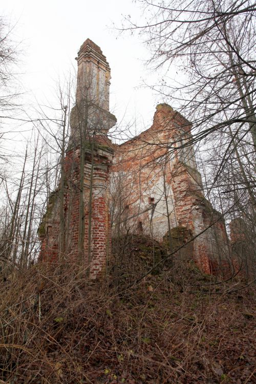 Воскресенское на Сонохте (Песочное). Церковь Воскресения Христова. фасады