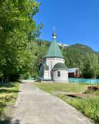 Церковь Сергия Радонежского, Вид с р. Енисей<br>, Изербель, Саяногорск, город, Республика Хакасия