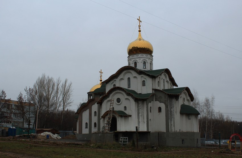 Церковь Петра и Февронии на Стара-Загоре, Самара (Самара, город, Самарская область). дополнительная информация, Вид церкви на завершающем этапе строительства