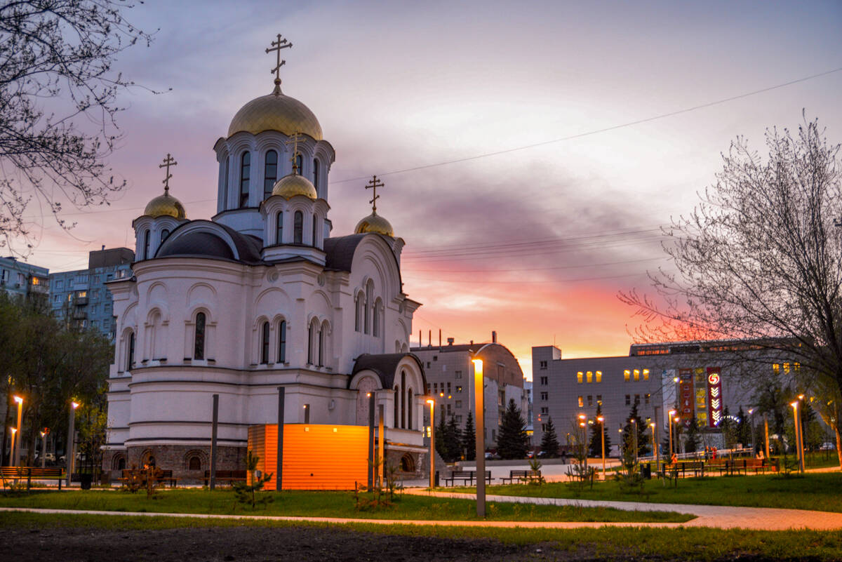 Церковь Троицы Живоначальной на Воронежских озёрах (новая), Самара (Самара, город, Самарская область). художественные фотографии