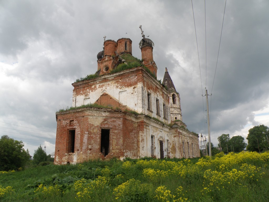 Слободское. Церковь Казанской иконы Божией Матери. фасады