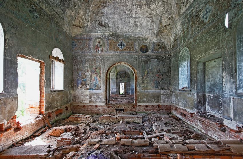 Церковь Воскресения Словущего, Козьмодемьяновское (Кашинский городской округ, Тверская область). интерьер и убранство