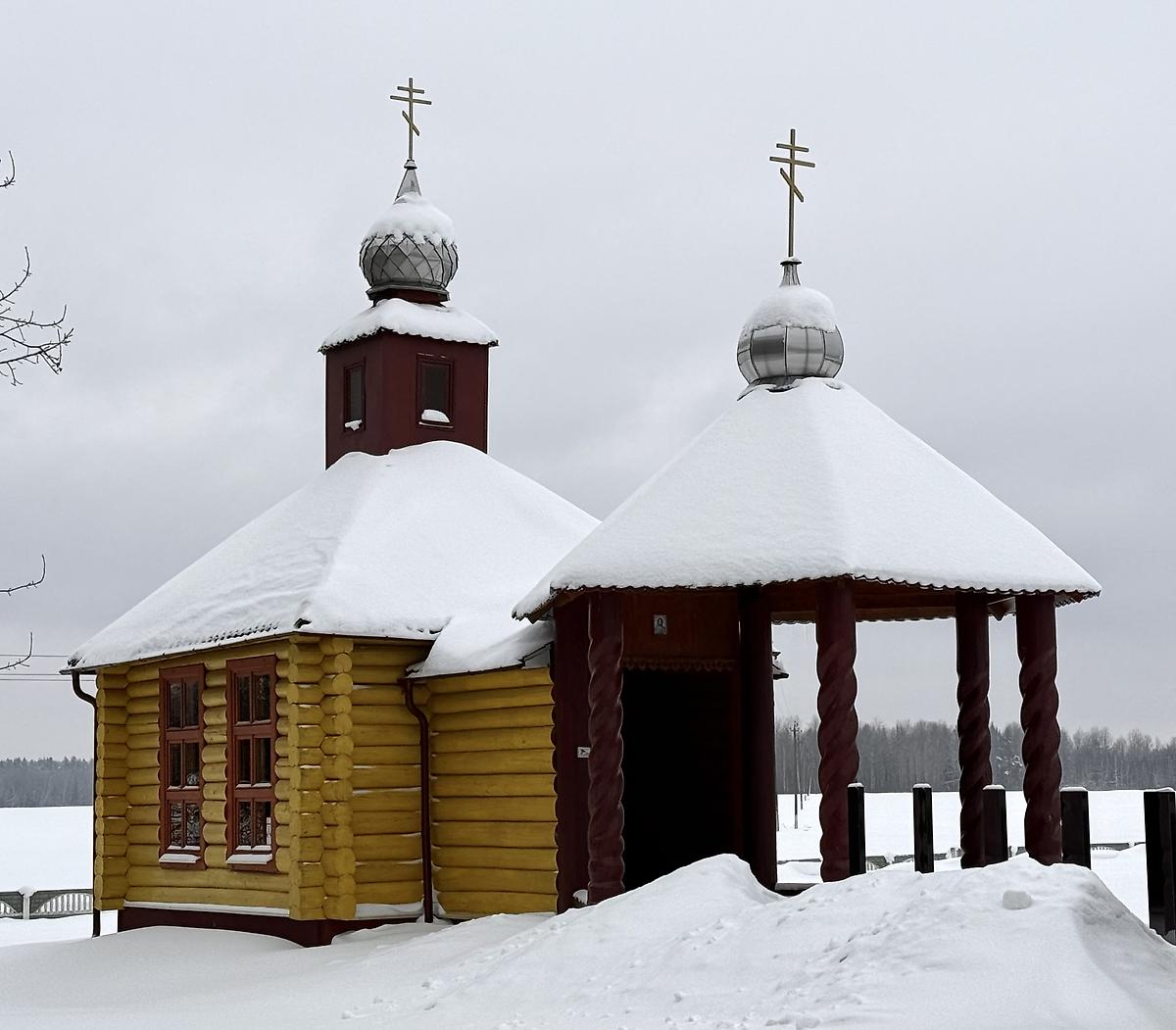 Вид с севера, фасады. Часовня иконы Божией Матери "Взыскание погибших", Борки (Кировский район, Беларусь, Могилёвская область)