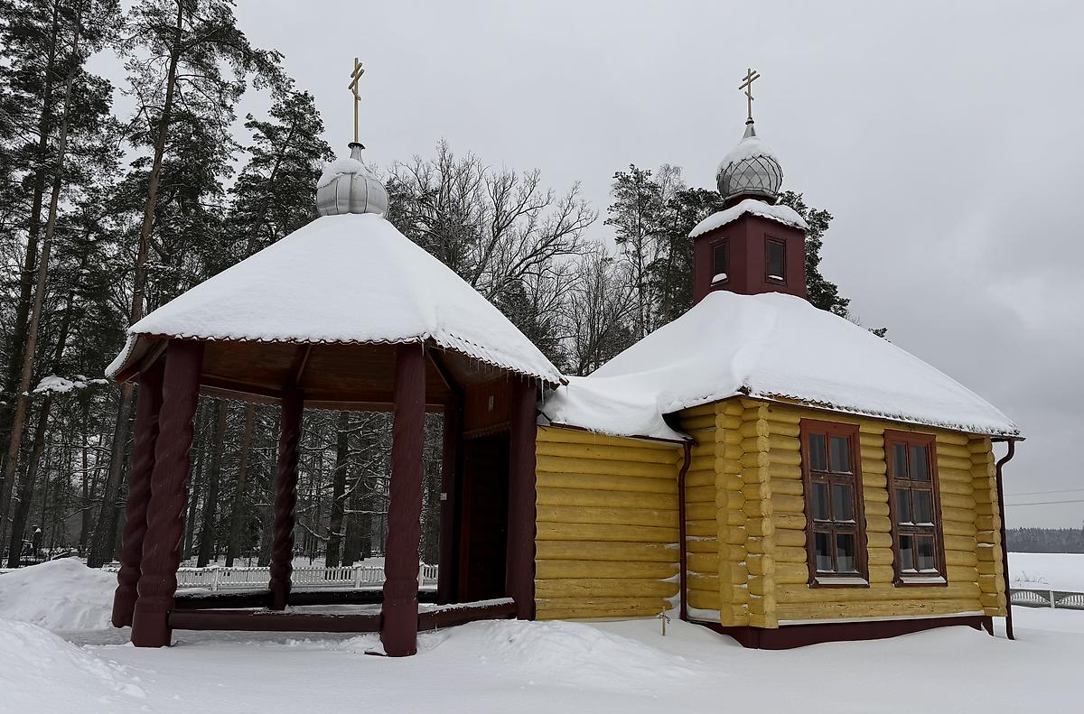 Вид с запада, фасады. Часовня иконы Божией Матери "Взыскание погибших", Борки (Кировский район, Беларусь, Могилёвская область)