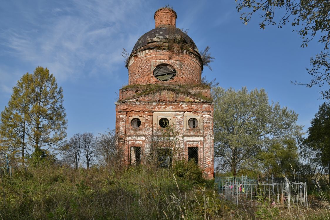 Новое Село (погост Успенский на Болоте). Церковь Успения Пресвятой Богородицы. фасады, Вид с юга