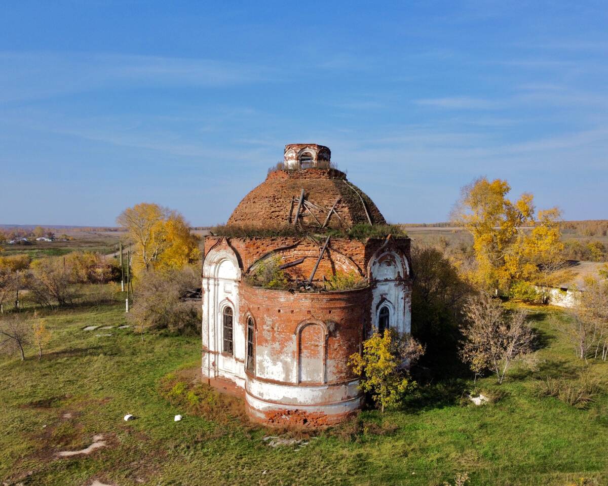 Церковь Параскевы Пятницы, Красноярское (Щучанский район, Курганская область). фасады, Вид с востока 