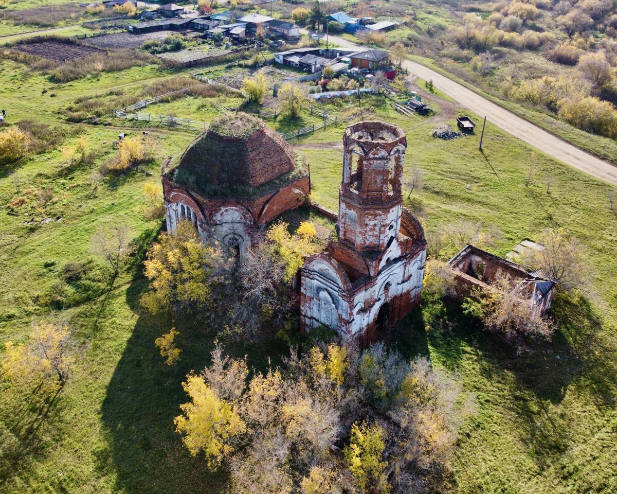 Церковь Параскевы Пятницы, Красноярское (Щучанский район, Курганская область). фасады, Вид с СЗ