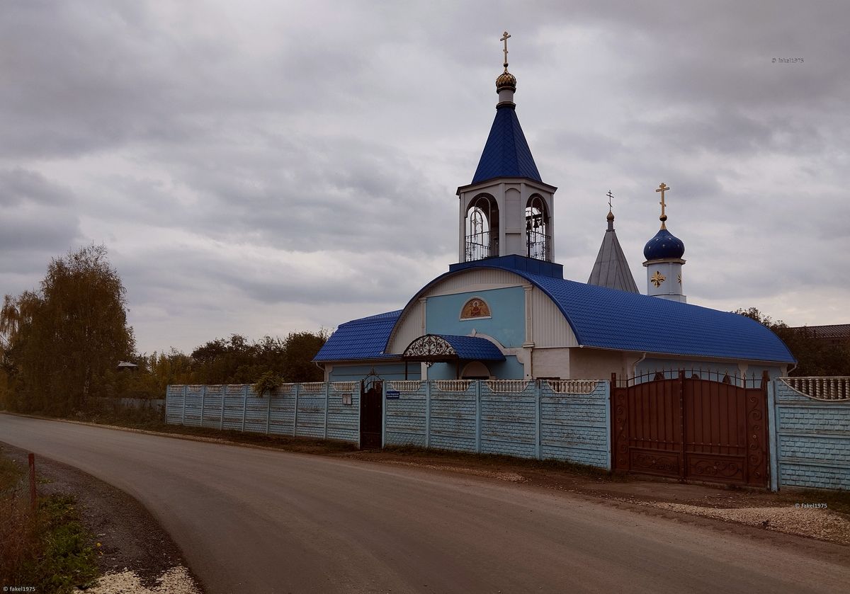 Церковь Покрова Пресвятой Богородицы, Хитрово (Елецкий район и г. Елец, Липецкая область). общий вид в ландшафте