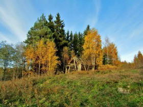 Матёрое (Матёра),урочище. Часовня Варвары великомученицы