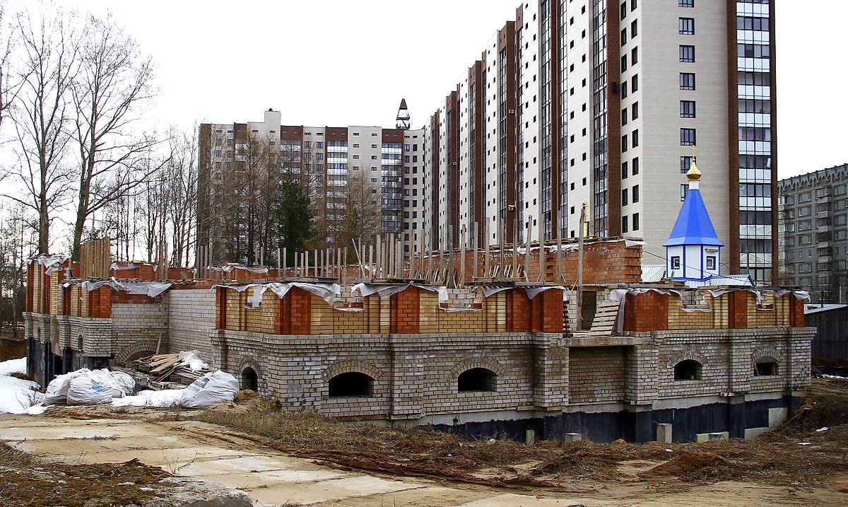 документальные фотографии. Собор Петра и Павла (строящийся), Сыктывкар (Сыктывкар, город, Республика Коми)
