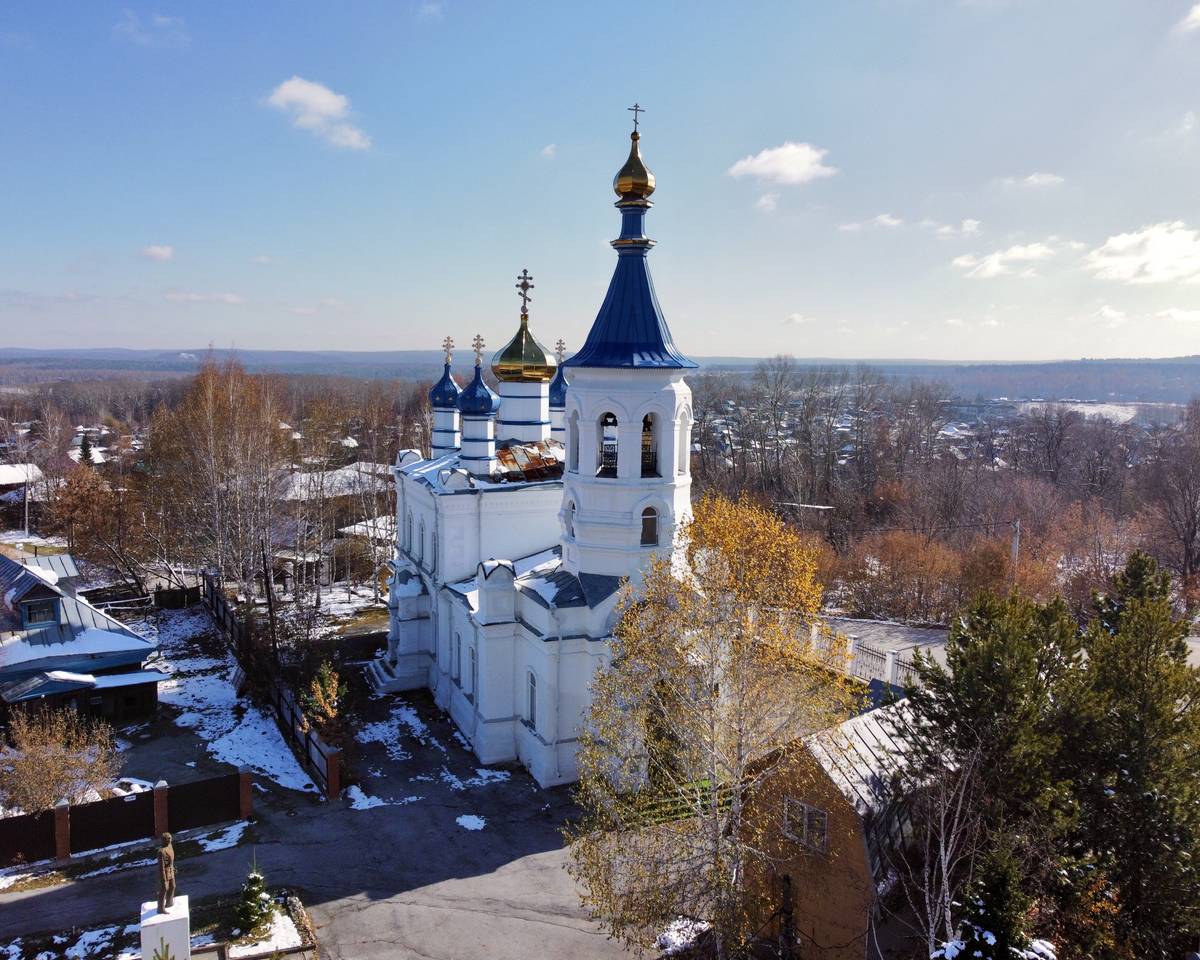 Церковь Петра и Павла, Салаир (Гурьевский район, Кемеровская область). фасады, Вид с запада